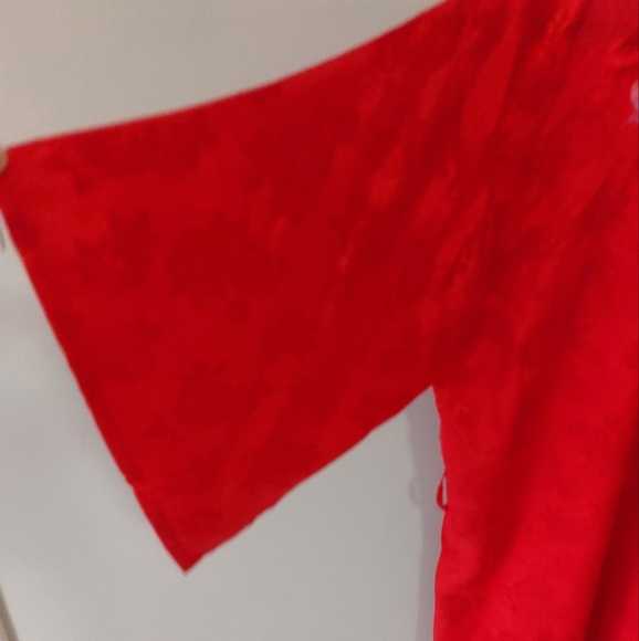 Vintage red robe. Large/Medium Dragon embroidery - Picture 3 of 7